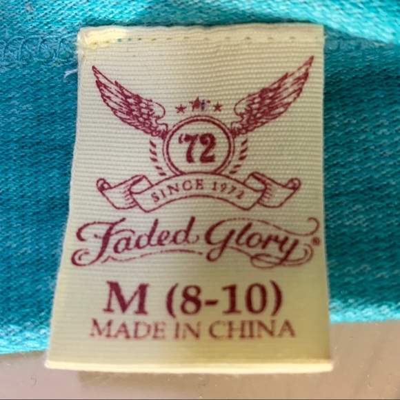 Faded Glory Green 3/4 Sleeve Top Size Medium - Picture 5 of 5